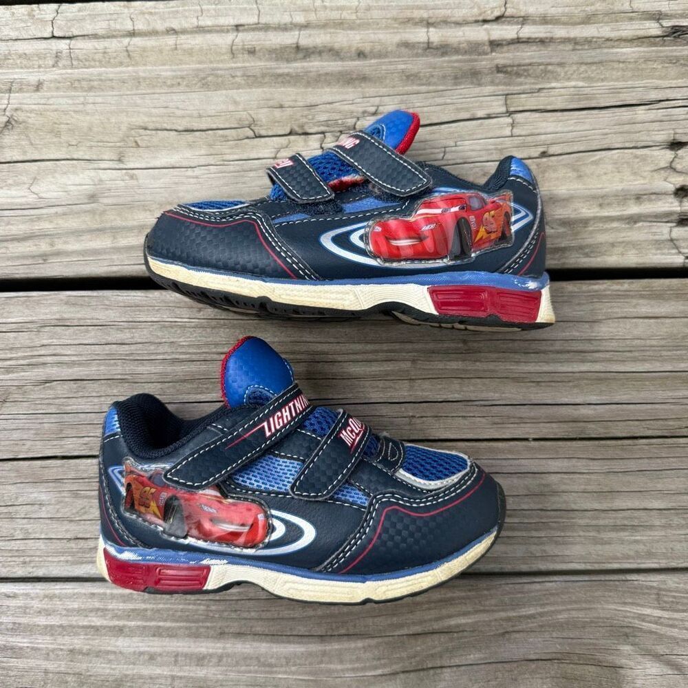 Disney Pixar Cars Lightning McQueen Kids Sneakers Shoes